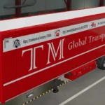 Skin trailer red iloveitaly TM global transport 1.47