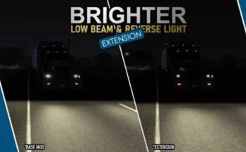BRIGHTER LOW BEAM HEADLIGHTS AND REVERSING LIGHTS V1.2.12