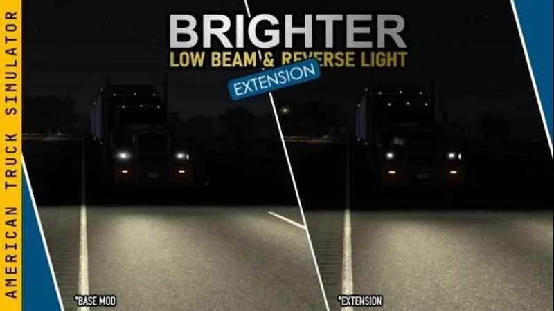 BRIGHTER LOW BEAM HEADLIGHTS AND REVERSING LIGHTS V1.2.12