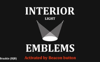 Addon for Emblems and Cabin Lighting for Trucks v9.7