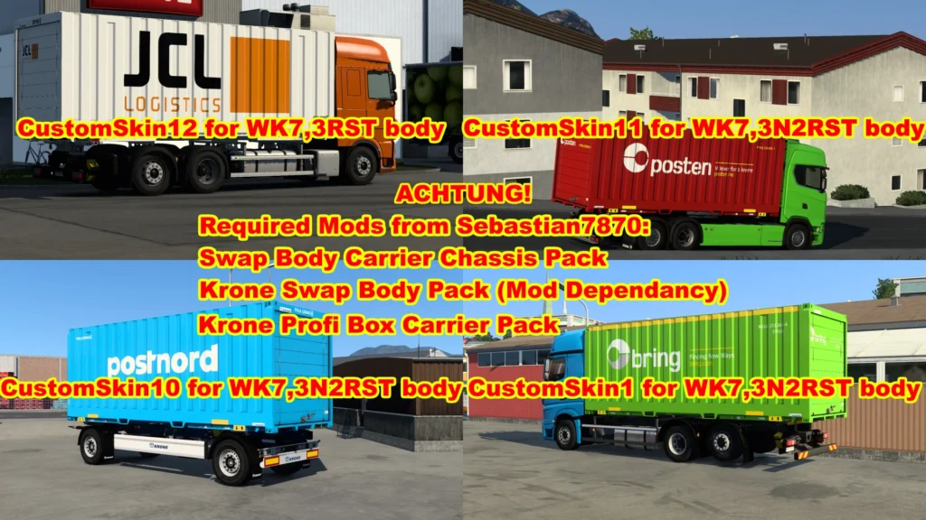Company Skins for Swapbody Containers v1.0