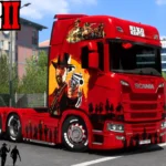 Scania Red Dead Redemption 2 Skin 1.47