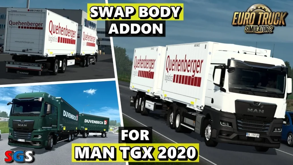 Swap Body Carrier Chassis Pack For MAN TGX 2020 v1.0