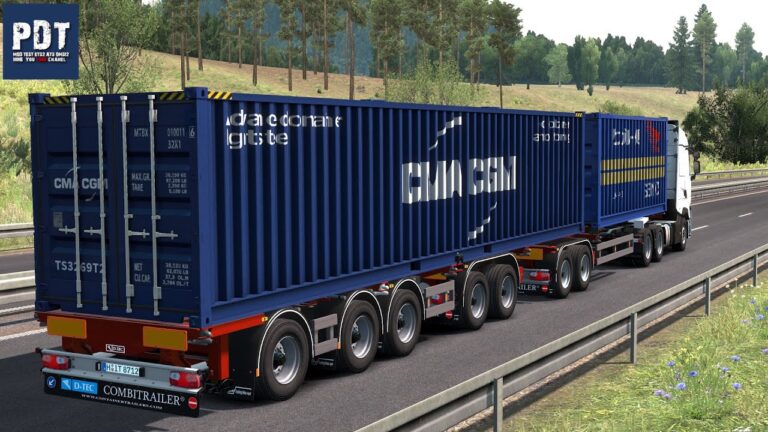 D-TEC FLEXI-TRAILER CONTAINER TRAILER 1.49.x - Allmods.net