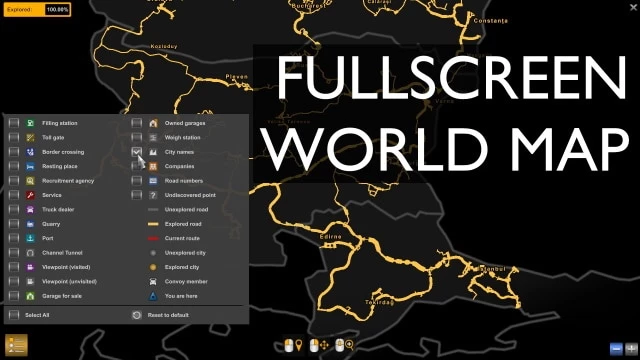 Fullscreen World Map v1.0 1.47