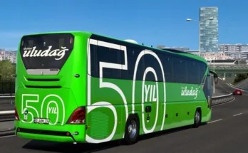 Neoplan Tourliner C13 Balıkesir Uludağ Turizm 50 Years Kaplaması Skin v1.0