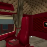 RJL Scania RS&R4 RED Biege Interior v1.0 1.47