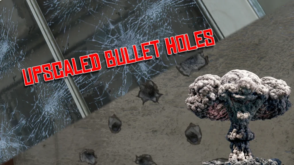 Upscaled Bullet Holes V1.4