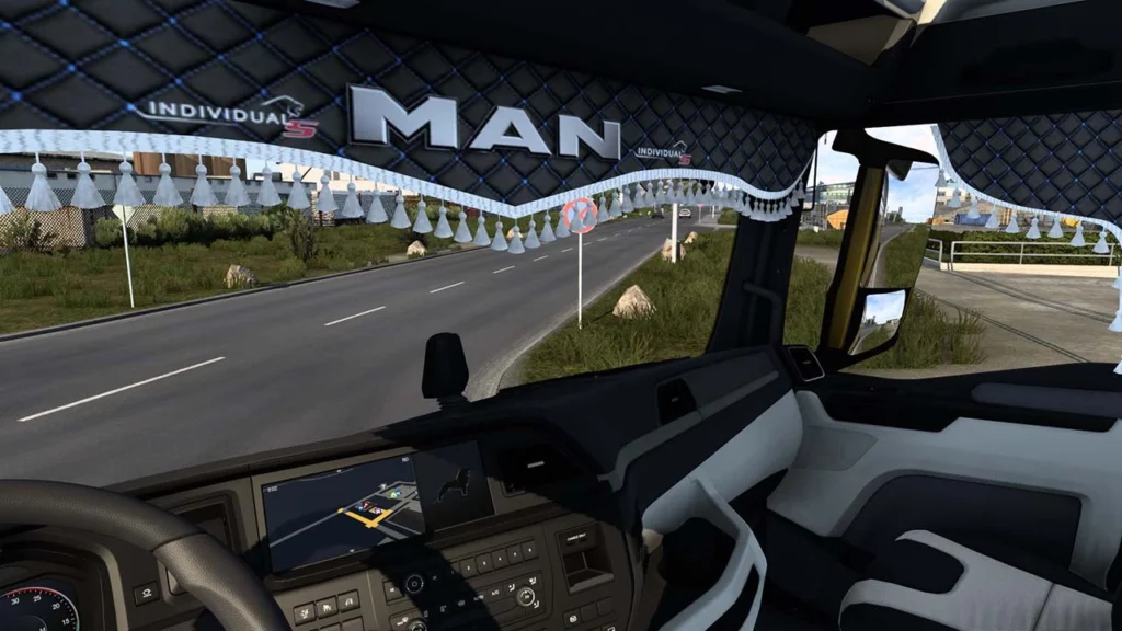 Animated Curtains Man TGX 2020 v1.0