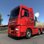 Man TGX Euro6 Metallic Skull Skin v1.0