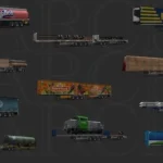 Mix of Trailers & Company Paint Jobs for Truckers MP v1.0