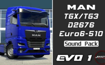2020 MAN TGX (TG3) 510 D2676 Sound Pack v1.0 1.48