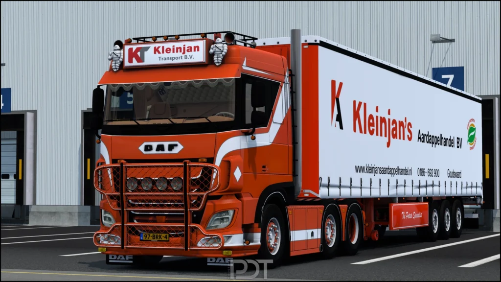 Daf XF106 530 + Trailer Kleinjan Transport 1.47