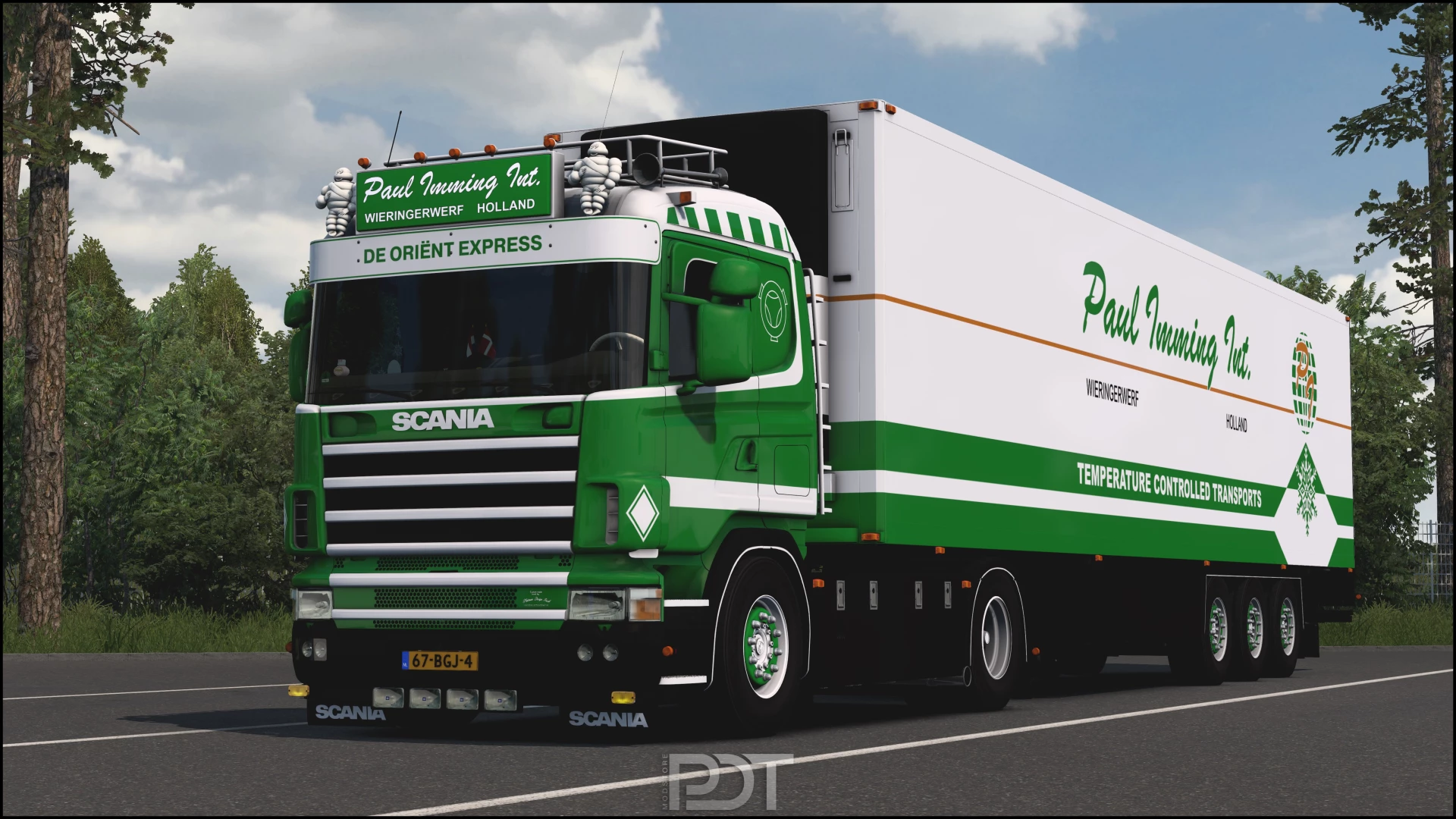 Scania 4series 164 480 + Trailer Paul Imming Int. Wieringerwerf 1.49 ...