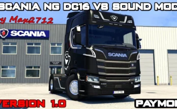 Scania NG DC16 V8 Sound Mod 1.48