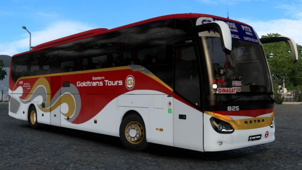 Setra S516 HD Goldtrans Tours Skin 1.48 - Allmods.net