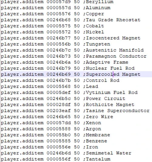 All Outpost Materials BAT File V1.0.1