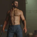 DA - Muscular Male Tone Body Texture - Normal Map 4k V1.0