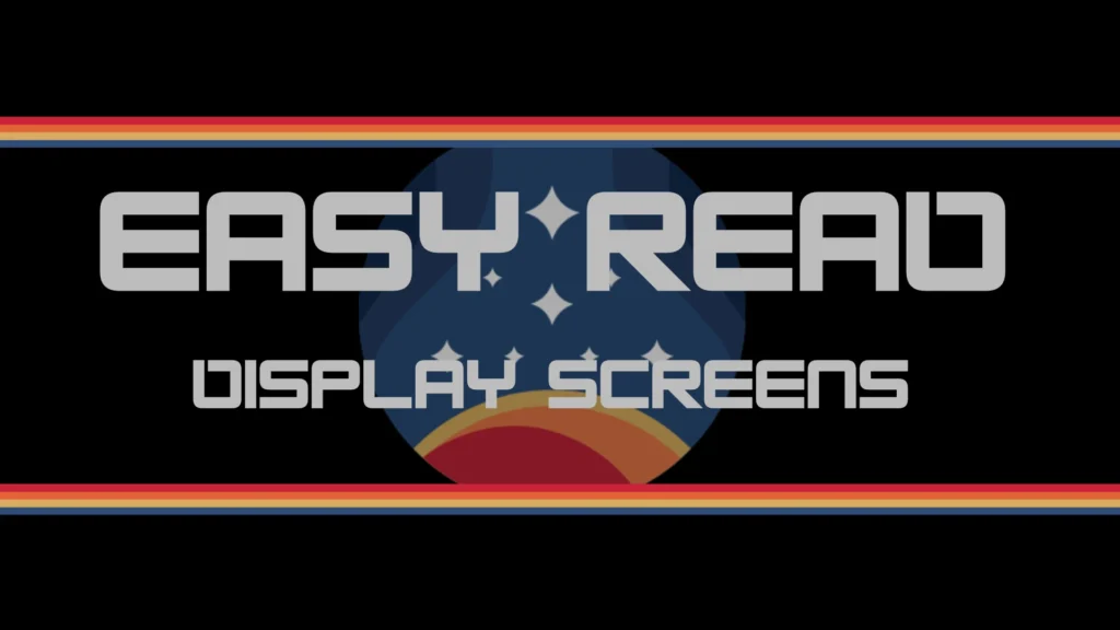 Easy Read Dark UI - Display Screens V1.0