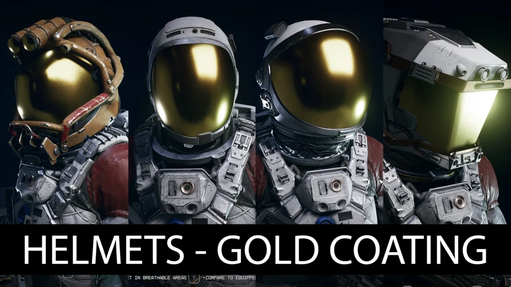 Space Helmets - Gold Coating Visors V1.0
