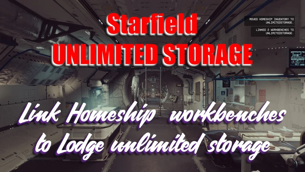 Unlimited Storage (link HomeShip workbenches) V0.01