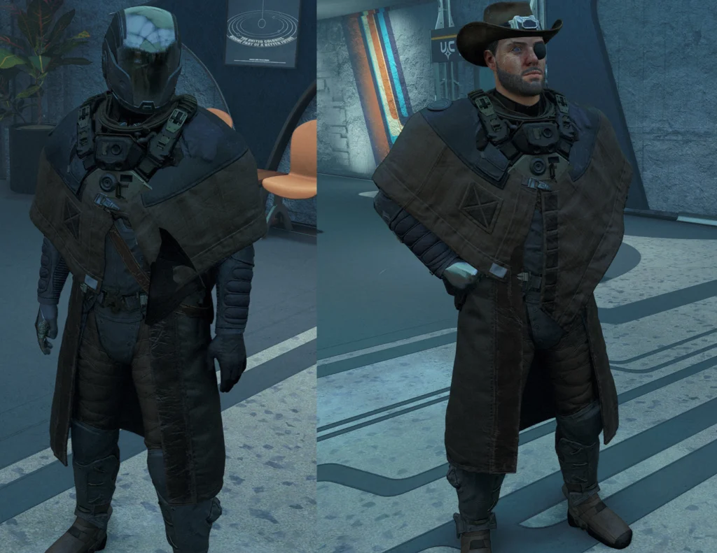 Wandering Gunslinger Spacesuit (Coat and Poncho) V1.1