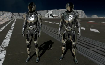 Black and Silver Starborn Spacesuit Venator V1.0