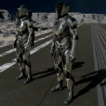 Black and Silver Starborn Spacesuit Venator V1.0
