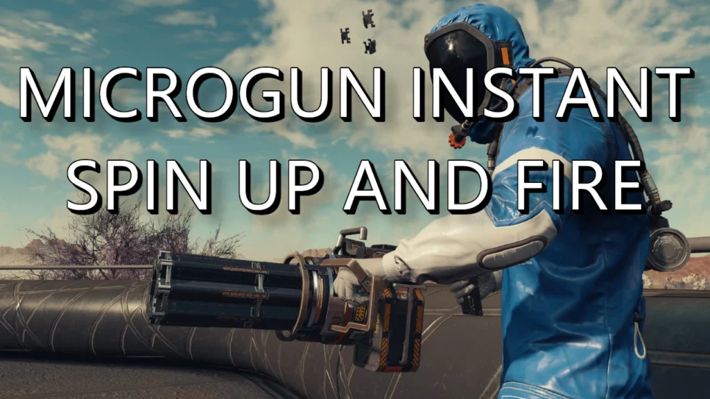 Microgun Instant Spin Up and Fire Animation V1.0