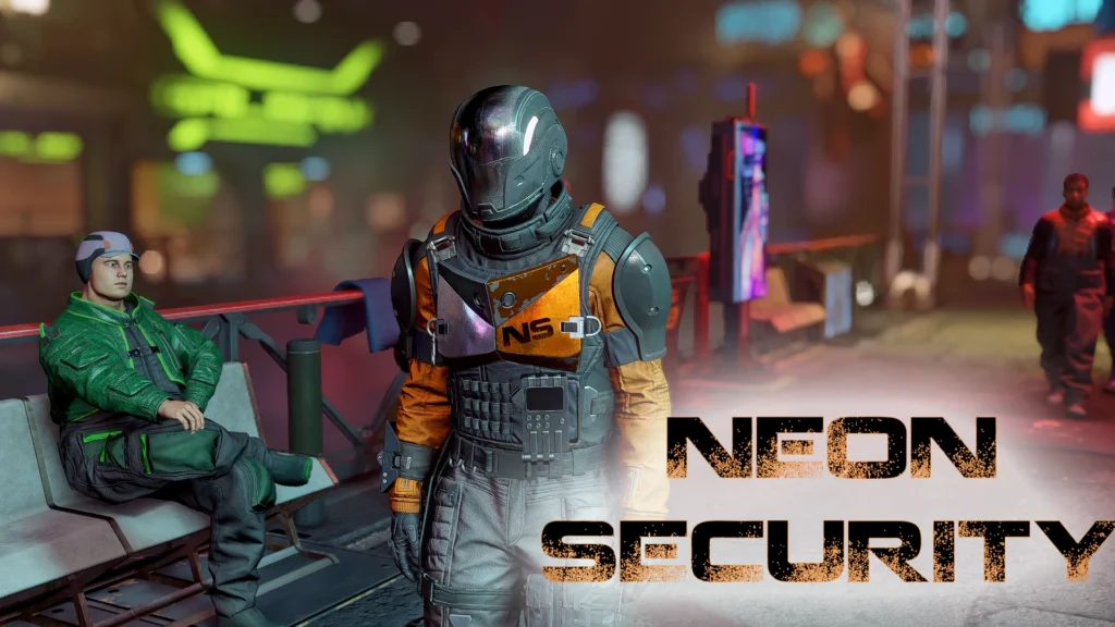 Neon Security Retexture and Helmet swap V1.0