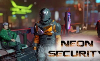 Neon Security Retexture and Helmet swap V1.0