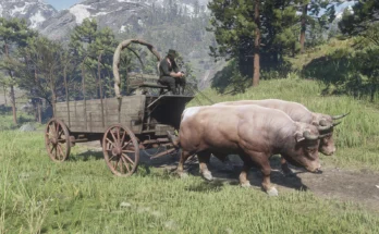 Oxen Pull Some Wagons plus Reindeer V1.01