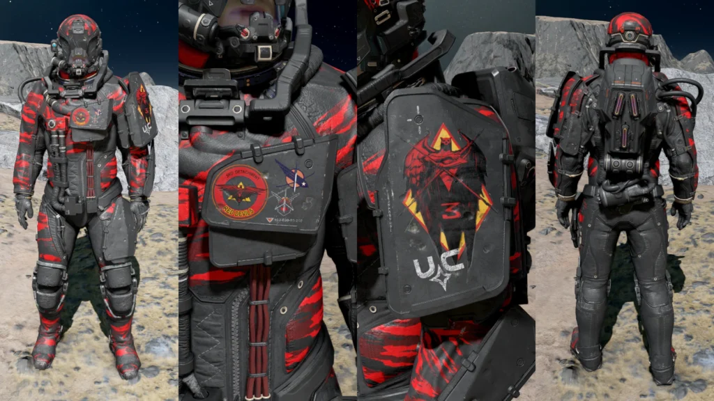 UC Antixeno 3rd Detachment Red Devils Spacesuit V1.0