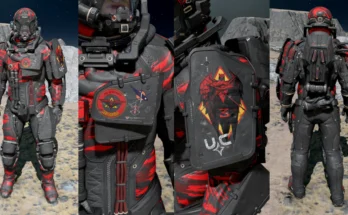 UC Antixeno 3rd Detachment Red Devils Spacesuit V1.0