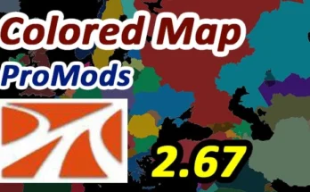 Colored Map for ProMods v1.0 1.48.5