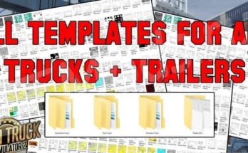 COMPLETE PACK OF TRUCK & TRAILER TEMPLATES 1.48.5