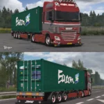 DAF XF Euro 6 Roling Transport Skin Pack by Wexsper 1.48