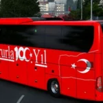 Mercedes Travego 16 SHD Gururla 100.Yıl Türkiye Kaplaması Skin 1.48