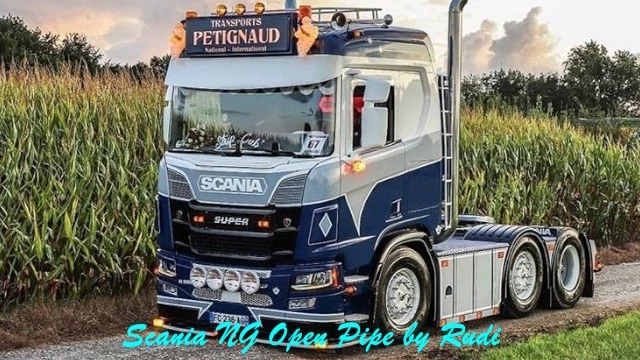 Scania NG L6&V8 Open Pipe by Rudi v1.3
