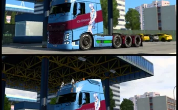 Volvo FH12 (Pendragon) Rei Ayanami Skin Rework By Zen Workshop 1.48