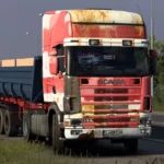 Scania Rjl 4 Series old Red White Skin 1.48