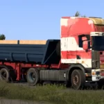 Scania Rjl 4 Series old Red White Skin 1.48