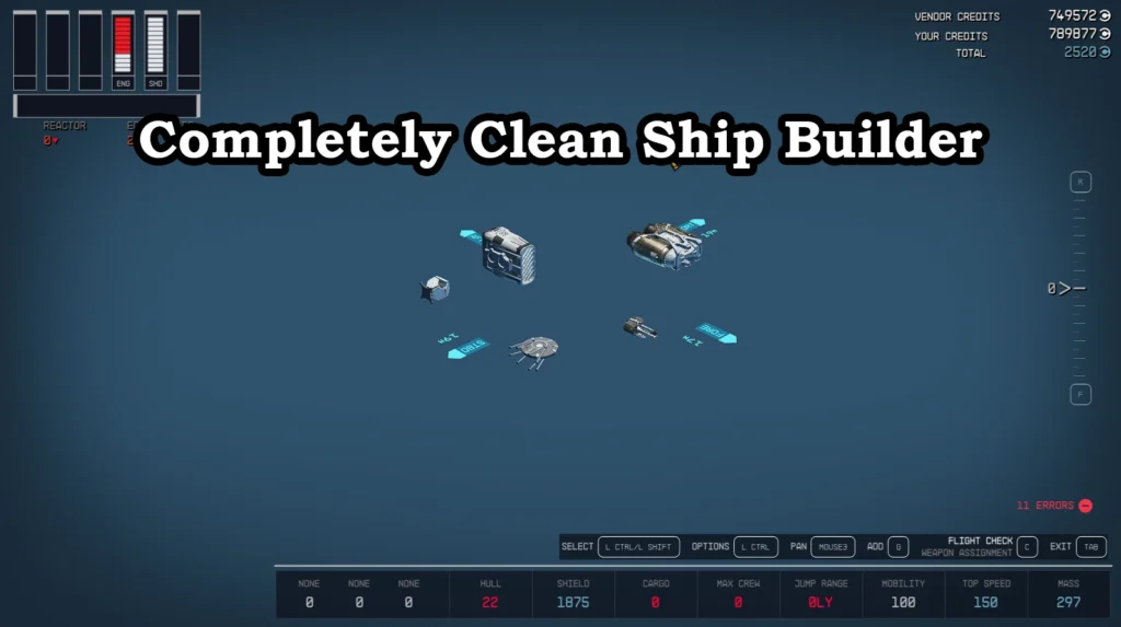 Clean Ship Builder Mod V1.0