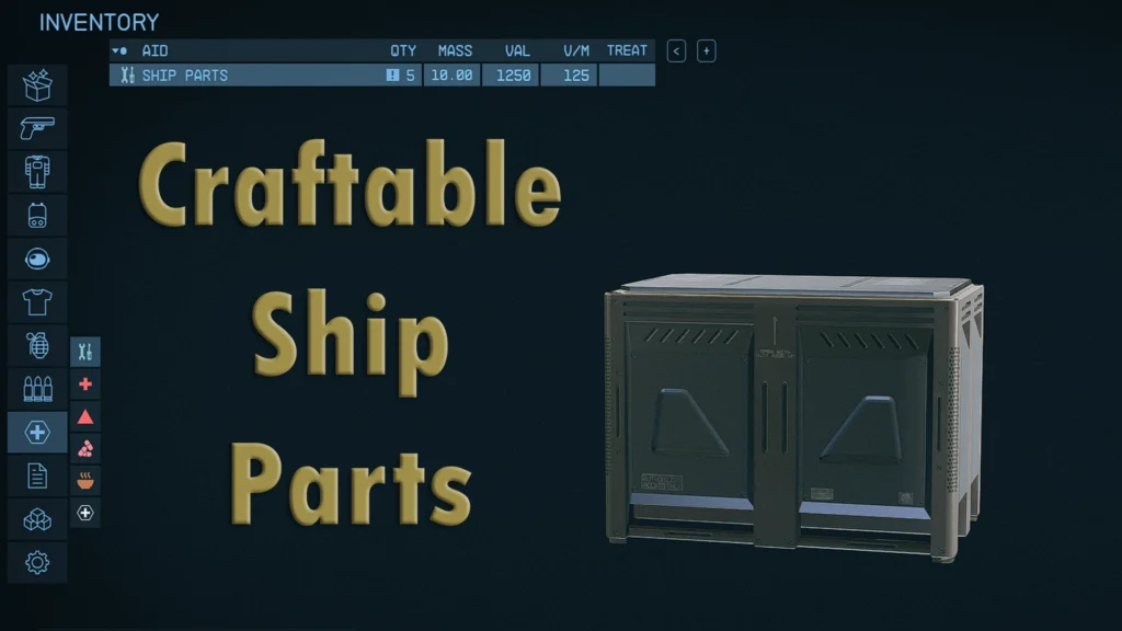 Craftable Ship Parts V1.1