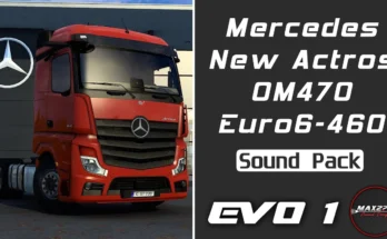 2021 MB Actros 5 460 OM470 Sound Pack v1.0 1.49