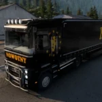 Renault Magnum + Krone Profiliner Nowotny Transporte Combo Skin Pack 1.48