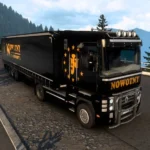 Renault Magnum + Krone Profiliner Nowotny Transporte Combo Skin Pack 1.48