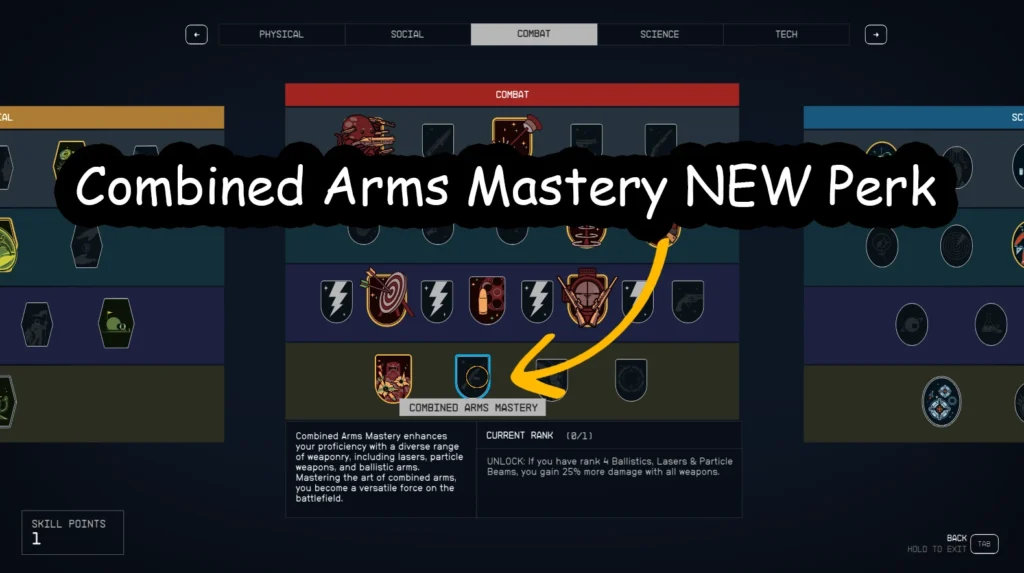 Combined Arms Mastery - NEW Standalone Perk V1.0