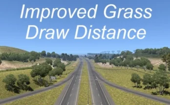 IMPROVED GRASS DRAW DISTANCE FOR ATS V1.0 1.49