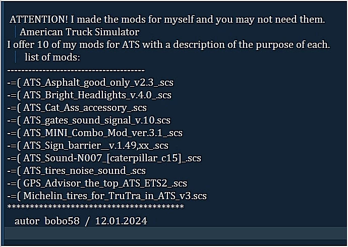 MY 10 MODS FOR ATS 1.49